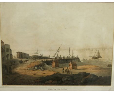 After Le Porte

Coloured Print: Dublin Bay from Clontarf, approx. 13" x 17", coloured print c. 1800, gilt frame. (1)
* A very