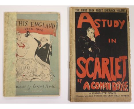 Doyle (Arthur Conan) A Study in Scarlet, 8vo, L. (Ward, Lock &amp; Bowden Ltd) 1895, illustrated by James Greig, adverts., pt