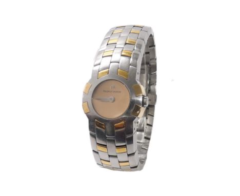 Maurice Lacroix Intuition gold and stainless steel lady's bracelet watch, ref. 59858, no. AF38112, quartz, 23mm (3KG24N) - Co
