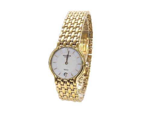 Raymond Weil Tango gold plated lady's bracelet watch, ref. 4702, quartz, 24mm (PYQHYK) - Condition Report: - Movement - curre