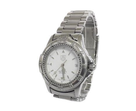 Tag Heuer 4000 Series automatic 200m stainless steel gentleman's bracelet watch, ref. 699.706KA, white dial, 41mm (F2LUD1) - 