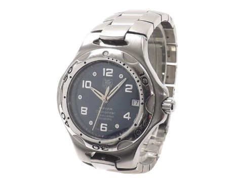 Tag Heuer Kirium Chronometer automatic stainless steel gentleman's bracelet watch, ref. WL511A, blue dial, Tag Heuer bracelet