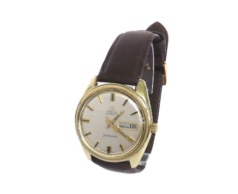 Omega Seamaster automatic gold plated and stainless steel gentleman's wristwatch, ref. 166 032/168 023, circa 1969, circular 