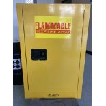(Located in Conifer, CO) Flammable Storage Cabinet, 18" x 23" x 35" (DxWxH)
