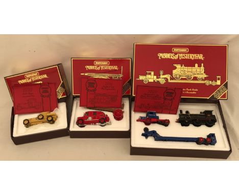 Three Matchbox Models of Yesteryear Special edition models to include, Scammell 100 ton Truck-Trailer with GER Class E42-4-0 