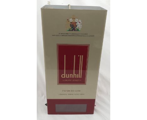 Tobacco advertising Dunhill cigarettes illuminated clock/lamp. Freestanding or wall mounted.Condition ReportUntested, light s