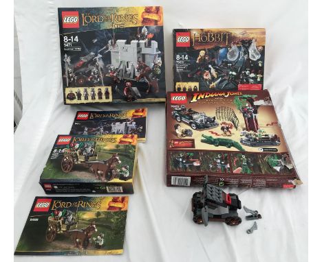 Collection of Lego  to include: Lord of The Rings  9471 Urak-hai Army, 9469 Gandalf Arrives, 79001 The Hobbit,  Escape from M