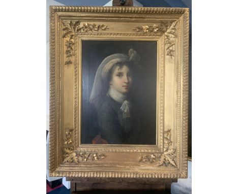 A fine quality portrait of Élisabeth Vigée Le Brun (1755-1842) from 1788 to 1818 Le Brun painted 37 self portraits, 17 were o