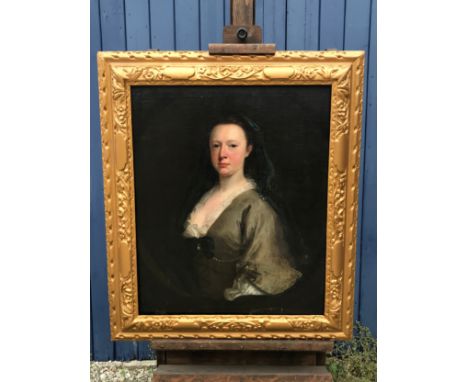 JOHN DYER (1699-1757) An oil on canvas, portrait of Madame de la Place. 77 x 64cms.Condition ReportPainting loose in frame, r