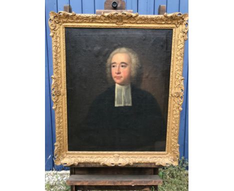 JOHN DYER (1699-1757) A oil on canvas, portrait of Thomas Dyer 74 x 61cms.Condition ReportRestoration to lower right and craq