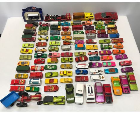 A collection of Matchbox, Lesney diecast model vehicles collection, 3 Corgi, one Dinky and Lone Star, and some Lledo commerci