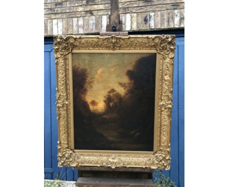 JOHN DYER (1699-1757) an oil on cradled canvas of an Italianate landscape 74 x 61cms. Illustrated in Poet, Painter and Parson