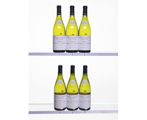 6 bottles Chablis Grand Cru Les Clos 2012 Chablis. Domaine William Fevre In original wooden case This lot is offered in bond 