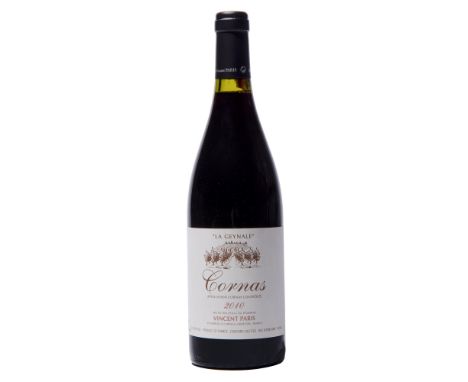 2 bottles Cornas La Geynale 2010 Rhone. Domaine Vincent Paris This lot is offered in bond (LCB Barking) and is subject to exc