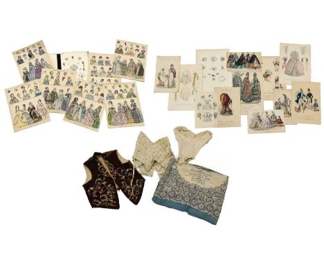 19th Century and Later Costume, Accessories &amp; Ephemera comprising a 1931 cream silk Derby souvenir handkerchief won by 'C