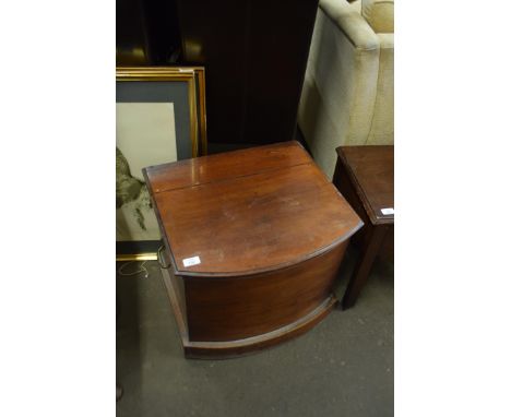 19TH CENTURY MAHOGANY FORMER COMMODE BOX, 53CM WIDE