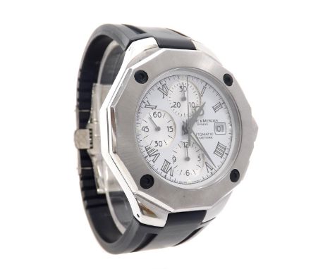 (132959-1-A) Baume & Mercier Riviera Sport automatic chronograph stainless steel gentleman's wristwatch, ref. 65541, no. 5008