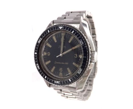 Omega Seamaster 300 automatic diver's stainless steel gentleman's wristwatch, circa 1964, ref. 165.024-64 S.C, with straight 