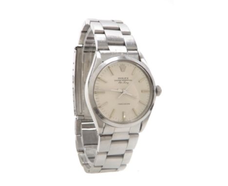 Rolex Oyster Perpetual Air-King Precision stainless steel gentleman's bracelet watch, ref. 5500, serial no. 63xxxxx, circa 19