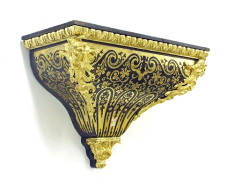 Boulle clock bracket, 16" wide