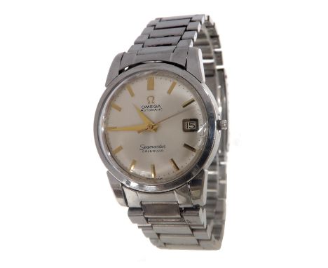 Omega Seamaster Calendar automatic stainless steel gentleman's bracelet watch, circa 1958, ref. 2849 8 SC, circular silvered 