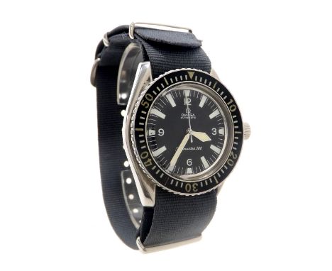 Omega Seamaster 300 automatic stainless steel gentleman's wristwatch, circa 1968, ref. 165.024 SP, rotating calibrated bezel 