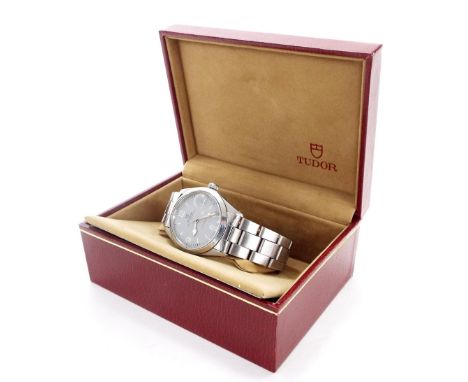 Tudor Prince Oyster Date stainless steel gentleman's bracelet watch, ref. 90520, serial. no. 97xxxx, circular grey 'Ranger' d