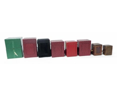 Eight various size and age carriage clock cases (8)