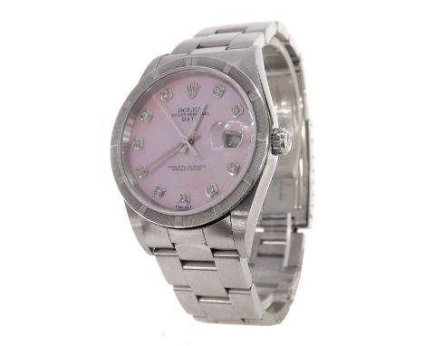(132883-1-A) Rolex Oyster-Perpetual Date stainless steel gentleman's bracelet watch, , ref. 15210, serial no. F02xxxxx, circa