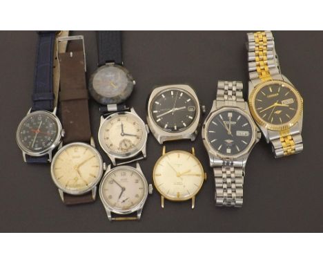 Two Citizen automatic gentleman's wristwatches; together with a further Citizen stainless steel gentleman's wristwatch, two T