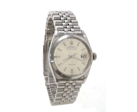 Rolex Oyster Perpetual Air-King-Date Precision stainless steel gentleman's bracelet watch, ref. 5700, serial no. 20xxxxx, cir