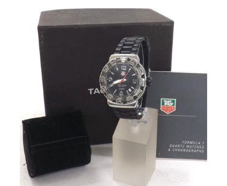 Tag Heuer Formula 1 Professional 200m stainless steel gentleman's wristwatch, ref. WAC1110-0, no. XR3115, quartz, 42mm *Tag H