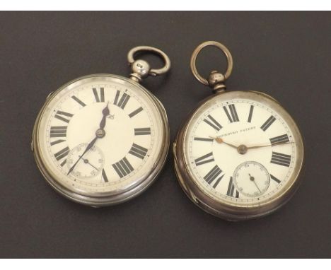 Silver fusee lever pocket watch, London 1882, movement signed J. D. Jones, Tunstall, no. 14773, with foliate engraved balance