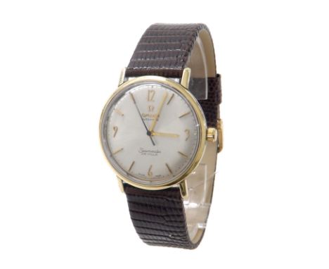 Omega Seamaster De Ville automatic stainless steel and gold plated gentleman's wristwatch, circular silvered dial with quarte