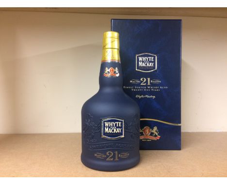 WHYTE & MACKAY MASTERS RESERVE AGED 21 YEARS
Blended Scotch Whisky
75cl, 43% volume, in box. CONDITION REPORT: Very good.