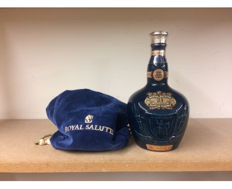 CHIVAS BROTHERS ROYAL SALUTE 21 YEARS OLD - SAPPHIRE FLAGON
Blended Scotch Whisky
70cl, 40% volume, ceramic flagon in cloth p