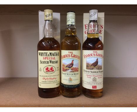 FAMOUS GROUSE (2)
Blended Scotch Whisky
70cl, 40% volume, one bottle in carton.
WHYTE & MACKAY SPECIAL
Blended Scotch Whisky
