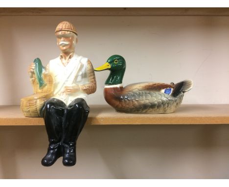 MIXED LOT OF MAINLY BALLANTINE'S ITEMS
To include 70cl bottle of Imperial Classic 12yo, two empty ceramic decanters of a duck
