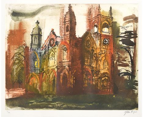 John Egerton Christmas Piper CH (1903-1992) ''Gothic Folly Stowe'', (1985) Signed and numbered 2/70, etching and aquatint, 41