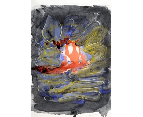 Arturo Cavalli (b.1914) Italian Abstract Signed and dated 1960, mixed media on paper, 60cm by 41cm Artist's Resale Rights/Dro