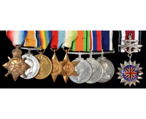 WORLD WARS ONE AND TWO GROUP OF EIGHT  1914-15 Star, British War Medal, Victory Medal, 1939-1945 Star, Atlantic Star, Defence