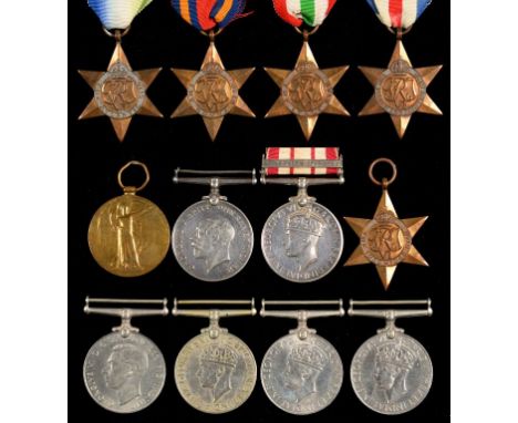 WORLD WAR ONE AND SUBSEQUENT CAMPAIGN GROUP OF THREE  British War Medal, Victory Medal and Naval General Service Medal one cl