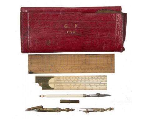 AN ENGLISH IVORY 4 ½  INCH DRAWING SCALE, WILLIAM WATKINS ST JAMES'S STREET [LONDON] C1822 AND SEVERAL OTHER LATE 18TH/EARLY 