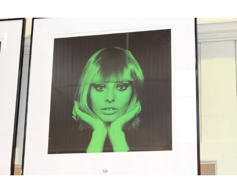 George Robertson, Green Sophia Loren, signed and numbered, print