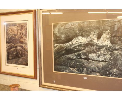 Alan Hunt, limited edition print and another print (2)