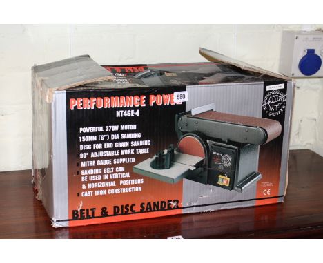 Performance power NT46E-4 belt and disc sander