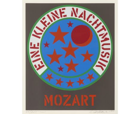 Robert Indiana (b.1928) Eine kleine Nachtmusik (Sheehan 62) Screenprint in colours, 1971, signed, dated and numbered from the