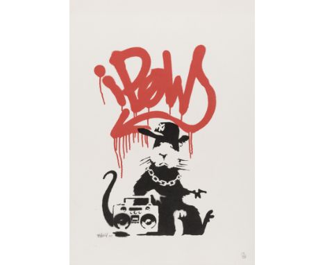 δ Banksy (b.1974) Gangsta Rat Screenprint in colours, 2004, signed and numbered from the edition of 150 in pencil, on wove pa