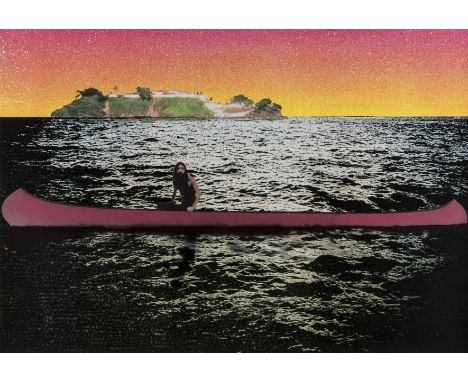 δ Peter Doig (b.1959) Canoe Island Screenprint in colours, 2000, signed and numbered from the edition of 300 verso in pencil,