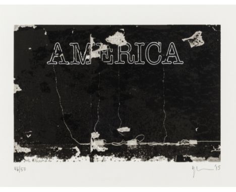 Glenn Ligon (b.1960) America Screenprint in colours, 2015, signed, dated and numbered from the edition of 50 in pencil, on Co